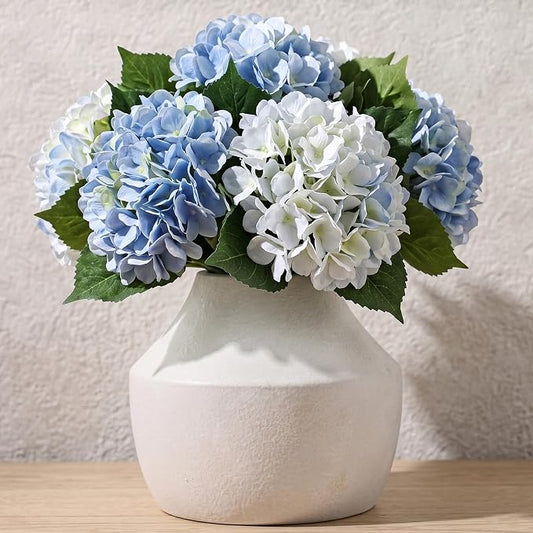 Ceramic Flower Vase, 5.2in Farmhouse Table Rustic Vases, Waterproof, Small Flower Terracotta Vases for Home Decor, Living Room,Table, Handcrafted (Antique)