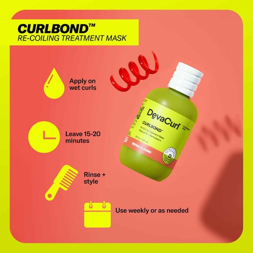 DevaCurl CurlBond Re-Coiling Treatment Mask, Cozy Getaway, 17.75 fl. oz.
