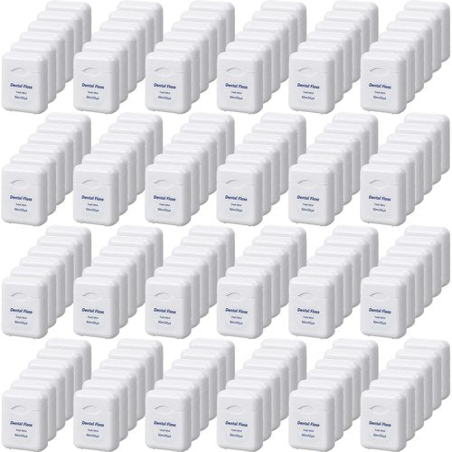 Honeydak 150 Pack Dental Floss Bulk Mint Flavored Floss 50m Each Travel Dental Floss Oral Care for Teeth and Gum Protection (White)