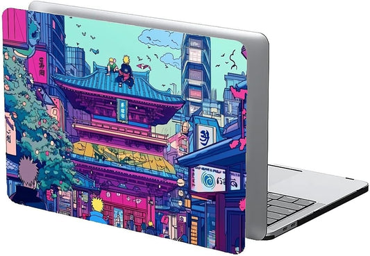 Compatible with MacBook Air 13.3 13.6 Inch Case 2022 2021 2020 2019 Plastic Hard Shell Case Cover,13.3 Pro(A1706/A1708/A1989/A2159/A2289/A2338), Traditional Japanese Architecture