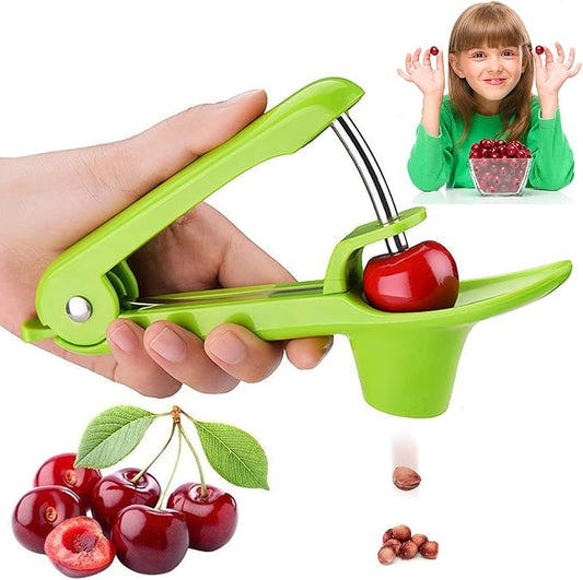 Cherry Pitter Olive Pitter Tool, Cherry Pitter Remover, Fruit Pit Core Remover with Space-Saving Lock Design for Make Fresh Cherry Dishes, Cherry Pie and Jam and Cocktail Cherries