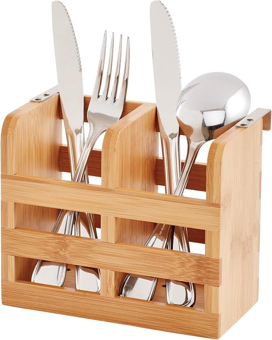 HIC Kitchen Dish Rack Caddy for Folding Dish Drying Rack (#97086), Natural Bamboo
