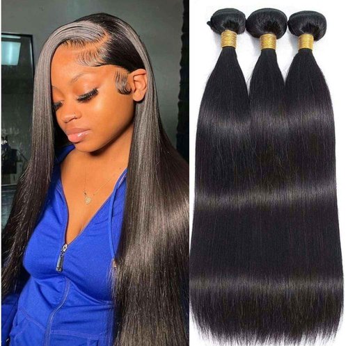 Condescension Brazilian Human Hair Bundles 26 28 30 Inch Straight 3 Bundles Human Hair 100% Unprocessed Remy Brazilian Virgin Weave Hair Natural Black for Women
