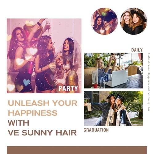 Ve Sunny Clip in Hair Extensions Brown Human Hair Clip in Extensions for Women Clip in Extensions Real Human Hair Chestnut Brown Balayage Platinum Blonde Easy to Wear 7pcs 20inch 120g
