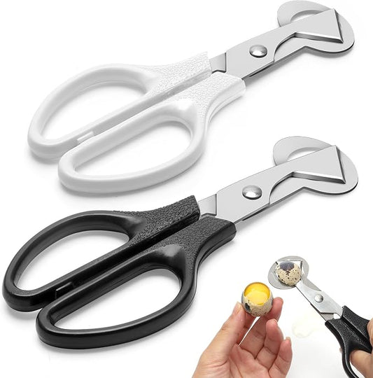 Adecco LLC Pigeon Quail Egg Cutter Scissors Stainless Steel Blades Bird Cutter 2 Pack (Quail Egg Scissor)