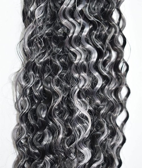 Condescension P4/Grey Human Hair Bundles 18 20 22 inch Water Wave Human Hair Bundles Highlight Chocolate Grey Unprocessed Soft Sewn In Hair with Double Weft for Black Women