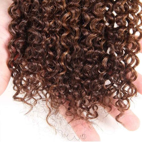 Habiliana Bundles Human Hair 24 26 28 Inch Water Wave P4/30 Human Hair Bundles 11A Unprocessed Brazilian Virgin Quick Weave Hair Extensions for Black Women