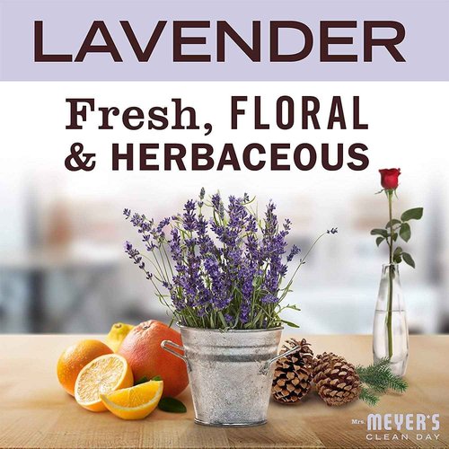 Mrs. Meyer's Clean Day Soy Candle, Lavender, 7.2-Ounce Glass Jars (Pack of 6)