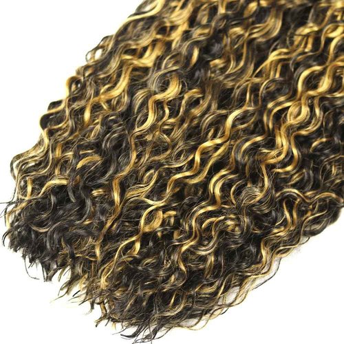 Habiliana Bundles Human Hair 22 24 26 Inch Jerry Curly P1B/27 Human Hair Bundles 12A Unprocessed Brazilian Virgin Quick Weave Hair Extensions for Black Women