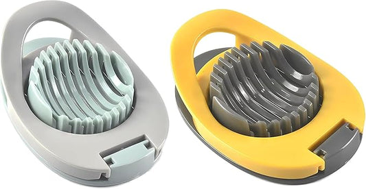 2pcs Egg Slicer for Boiled Eggs, Kiwifruit Strawberry Cutter with Stainless Steel Wire