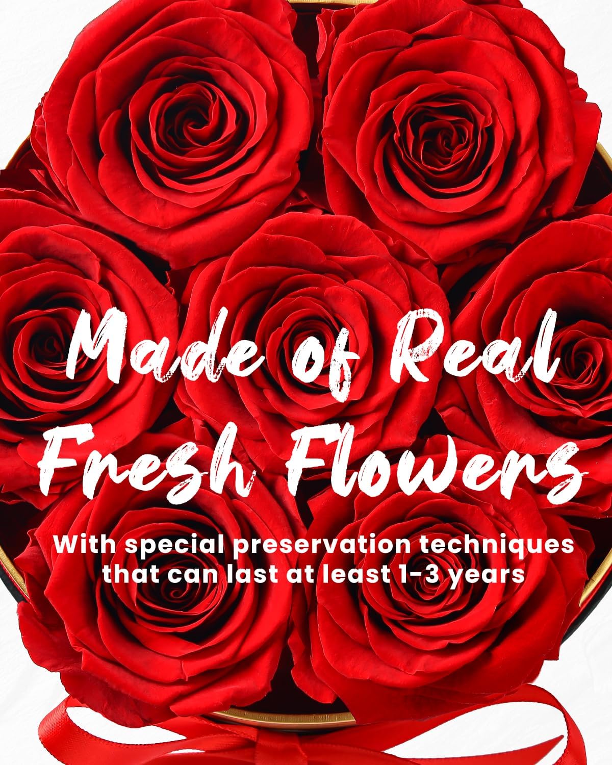 16 Flowers Forever Preserved Roses in Heart Box, Preserved Flowers Womens Birthday Gifts for Women Mothers Rose Gift for Her Romantic Eternal Real Rose for Women Mom Wife