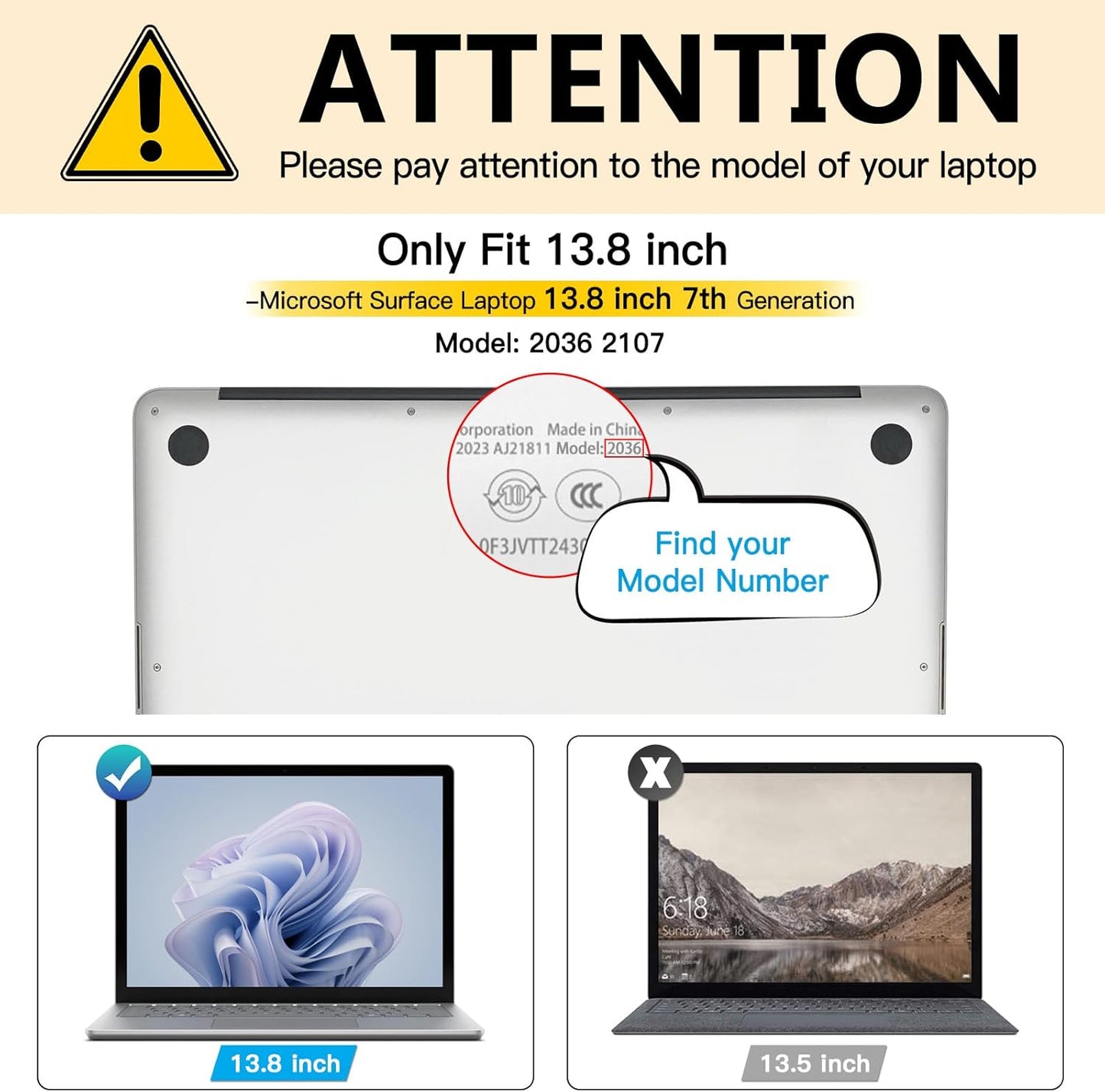 FILMEXT Privacy Screen for Microsoft Surface Laptop 13.8 inch 7th Generation Model 2036/2107, Anti-Spy Filter Anti-Glare (for Surface Laptop 7th 13.8" Privacy Screen Protector 2024)"