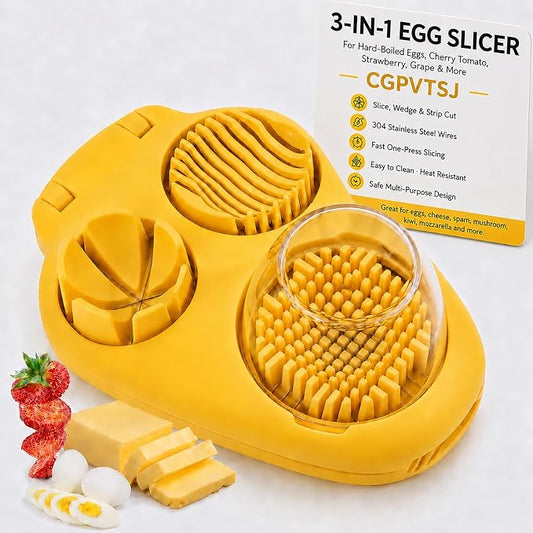Egg Slicer for Hard Boiled Cherry Tomato Strawberry Salad Cutter Hard Grape Stainless Steel Kitchen Gadget Chopper Dicer Fruit Spam Cup Tool Quail Tomatoes Mushroom Accessories
