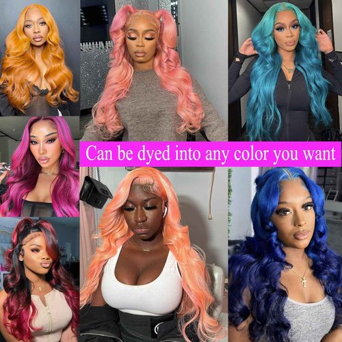 LADYWIGSDZ 613 Lace Front Wig Human Hair 13x4 Light Blonde Color Lace Front Body Wave Wigs 613 HD Lace Frontal Wigs Human Hair Pre Plucked for Women (613 Color 13x4 Lace Front Wigs, 20 Inch)