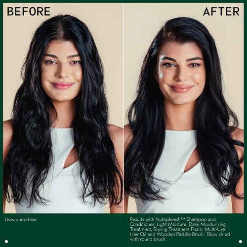 Aveda Nutriplenish Light Moisture Shampoo & Conditioner Duo | for Normal to Dry Hair | Organic Pomegranate Oil, Coconut Oil, Mango Butter | 8.5 Fl Oz