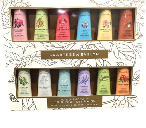 Crabtree & Evelyn Hand Therapy 12 Pack (.9 oz Each) Nantucket, Summer Hill & More