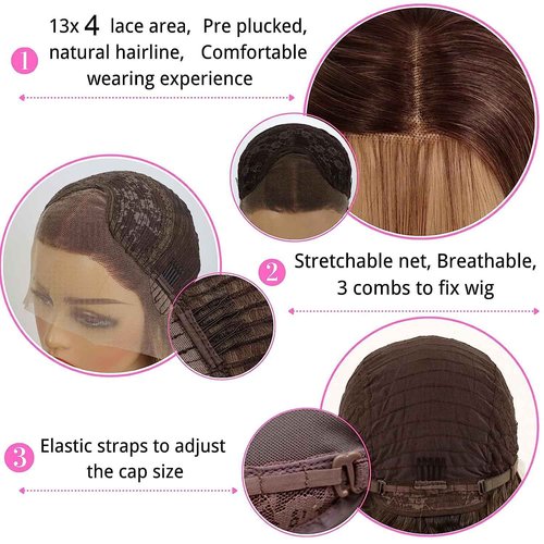 MACA BAKA Highlight Honey Blonde 13x4 Lace Front Wig