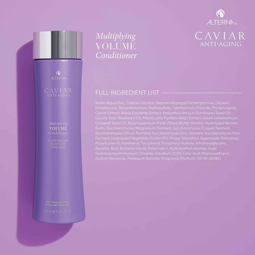 Alterna Caviar Anti-Aging Multiplying Volume Shampoo and Conditioner Set, 8.5-Ounce (2-Pack)