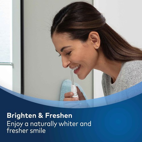 Waterpik Aquarius Water Flosser with 10 Settings, 7 Tips, ADA Accepted Black WP-662 Bundle with Waterpik Fresh Mint Whitening Refill Tablets 30 Count WT-30