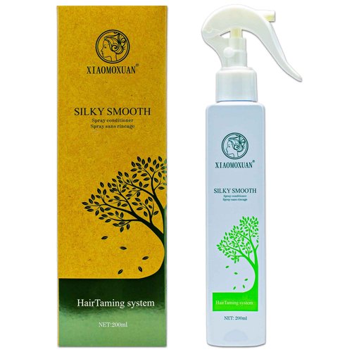 Xiaomoxuan Exfoliating Scalp Brush with Travel Size Leave In Conditioner Spray and Natural Collagen Hair Mask with Tea Tree Oil for Hair Repair Treatment Bundle