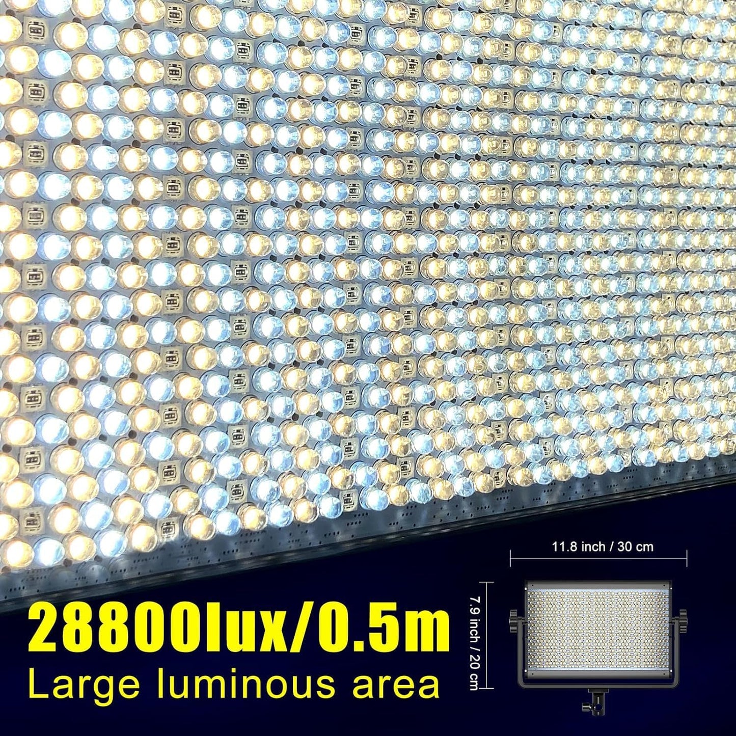 GVM 1300D RGB LED Video Light, 65W Video Lighting Kit with Bluetooth Control, 25000lux/0.5m, 2 Packs Led Panel Light for YouTube Studio, Video Shooting, Broadcasting, Conference, 18 Kinds Scene Modes