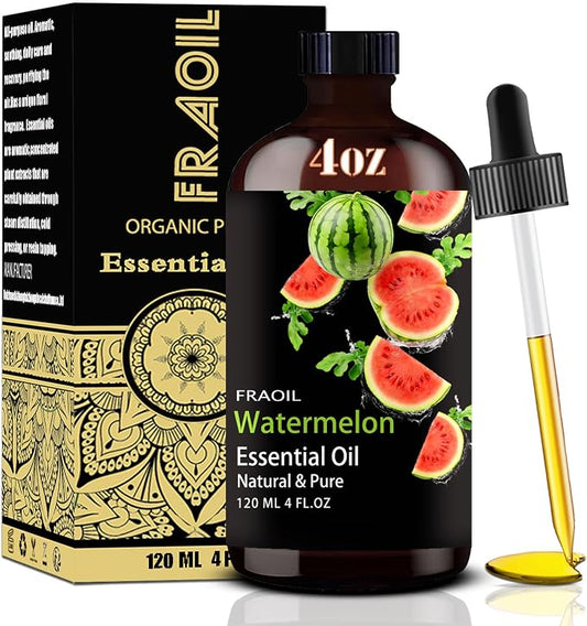 Watermelon Essential Oil, Watermelon Oil 4 Fl Oz 120ML for Diffuser Humidifier Yoga Cleaning DIY Candle Soap Making Essential Oils