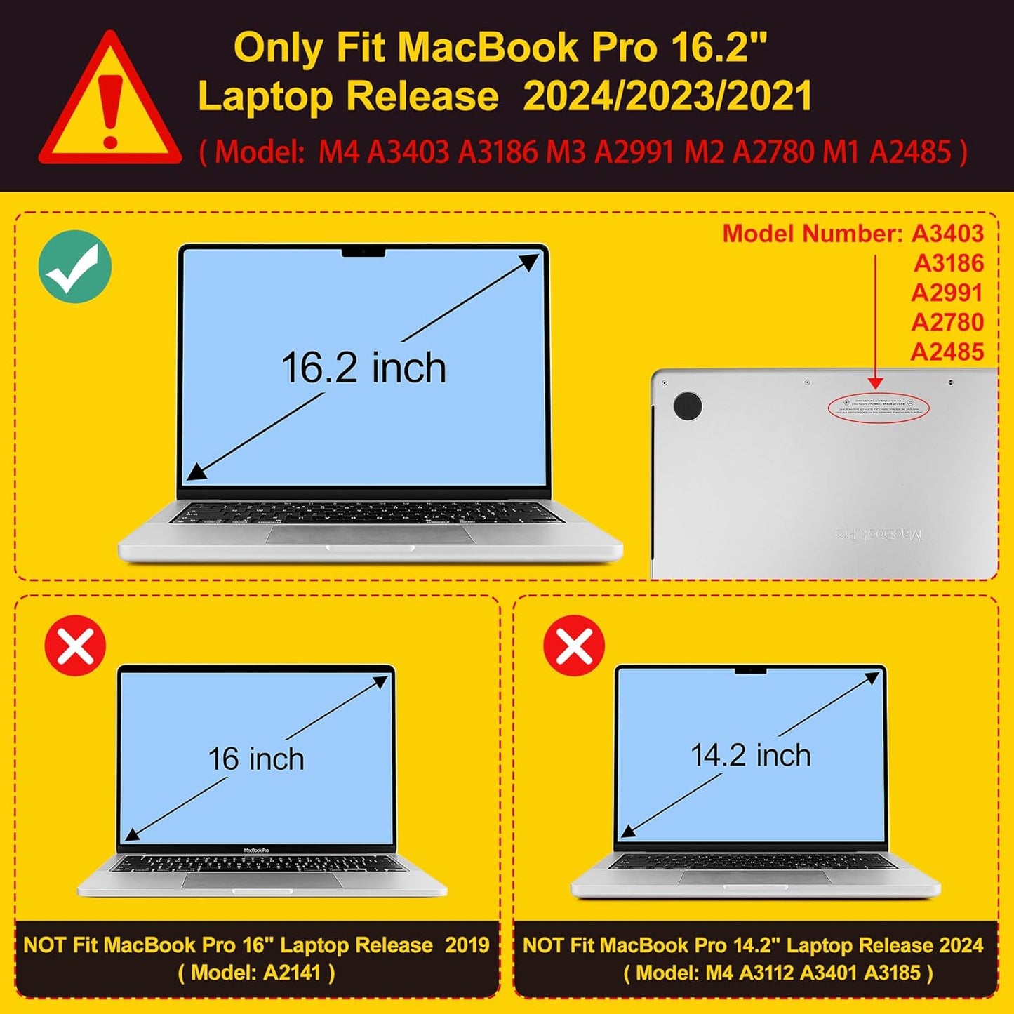 Mektron Case for 2025 MacBook Pro 16" M4 A3403 A3186 M3 A2991 M2 A2780 M1 A2485 (2021/2023/2024) Pro/Max with Touch ID, Hard Shell Plastic Laptop Cover Keyboard Cover, Cherries Bows C353