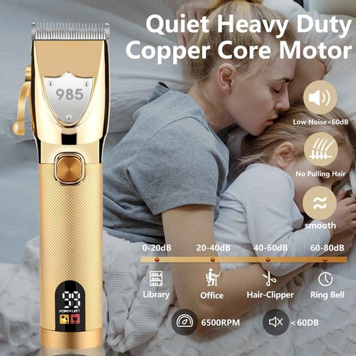 Adaife Professional Hair Clippers, Beard Trimmer for Men Electric Razor, Clippers and Trimmers Set Shavers for Men, Barber Clippers Hair Cutting Kit
