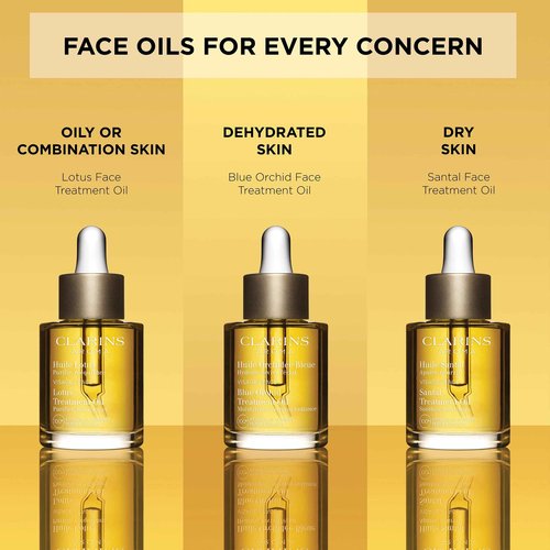 Clarins Santal Face Oil Treatment | Hydrates, Smoothes and Comforts Skin |Calms Redness and Irritations|Visibly Minimizes Fine Lines|Skin Is Immediately Soft*|100% Natural Plant Extracts|Dry Skin Type