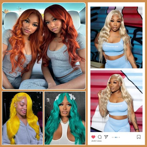 613 Blonde Body Wave Bundles Human Hair 14 16 18 Inch 100% Unprocessed Virgin Hair Extensions 12A Quick Weave Bundles Human Hair Double Weft