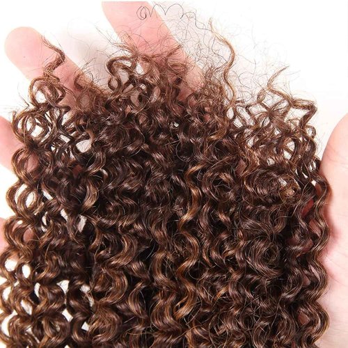 Condescension Human Hair Bundles 22 24 26 Inch Chocolate Brown P4/30 Jerry Curly Bundles Human Hair 100% Unprocessed Soft Sewn In Hair with Double Weft for Black Women