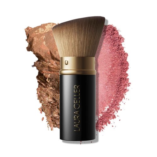 LAURA GELLER NEW YORK Baked Starter Kit: Baked Balance-n-Brighten Powder Foundation, Light and Best of the Best Palette and Retractable Kabuki Brush