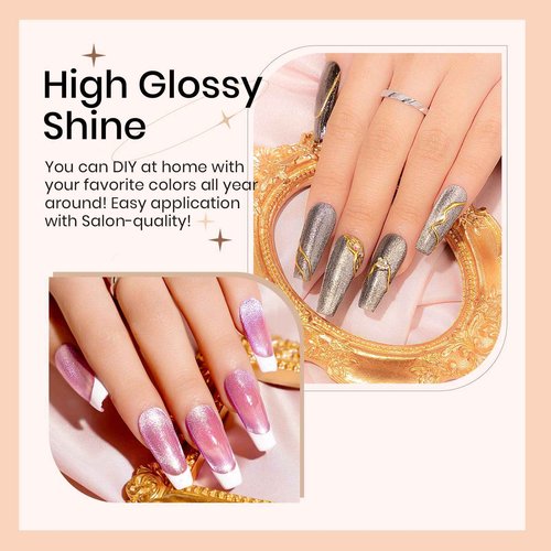 SUPWEE 12 Colors 9D Cat Eye Gel Polish + 12 Colors Reflective Cateye Gel + 12 Colors Wide Cat Eye Gel + 12 Colors Neon Magnet Gel