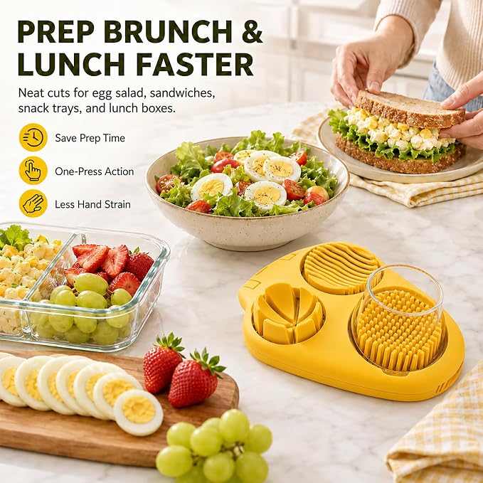Egg Slicer for Hard Boiled Cherry Tomato Strawberry Salad Cutter Hard Grape Stainless Steel Kitchen Gadget Chopper Dicer Fruit Spam Cup Tool Quail Tomatoes Mushroom Accessories