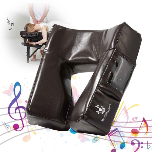 Master Massage Music Master High Fidelity Sound Face Cradle Cushion- Bluetooth Massage Pillow for Face Down Resting- Ultra Soft Massage Table Headrest Foam Headrest
