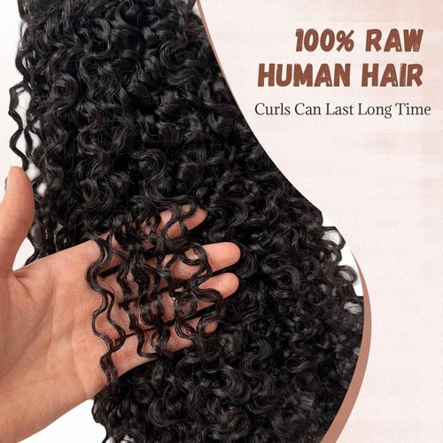 Burmese Bundles Premium Raw 100% Human Hair Water Wave High Rate 15A Unprocessed No Stray Short Hair Extensions Triple Lifespan Excellent Fullness Extra Thick From Top to End Black 26inch