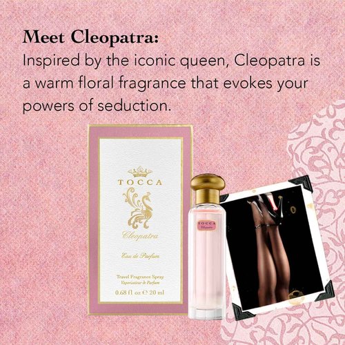 Tocca Women's Eau de Parfum, Florence & Cleopatra Fragrance Set - Hand-Finished Bottle, 20ml each