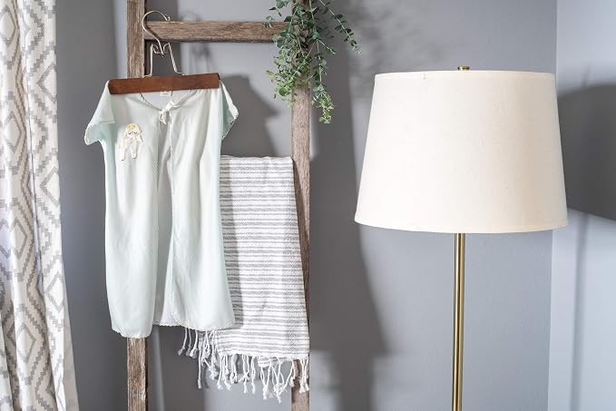 BarnwoodUSA Rustic Farmhouse Decorative Ladder - Our 6 ft Ladder can be Mounted Horizontally or Vertically and is Crafted from Upcycled Wood | No Assembly Required | Weathered Gray
