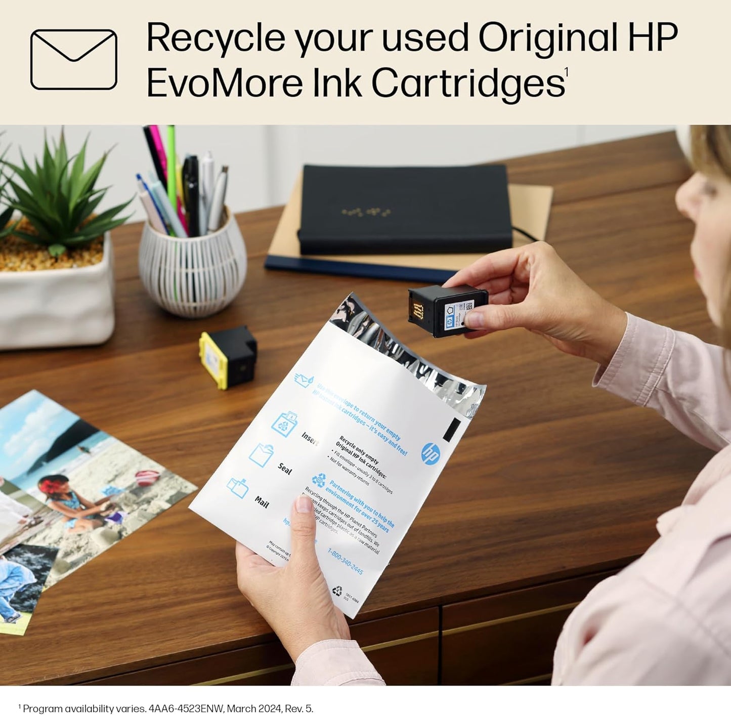 HP 923e EvoMore High Yield Cyan Ink Cartridge | Works OfficeJet 8120 Series, OfficeJet Pro 8130 Series | Carbon Neutral | 4K0T4LN