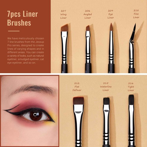 Jessup Makeup Brushes T336 with Professional Eye Brush Set T341