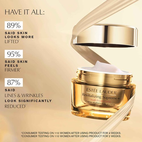 Estée Lauder Revitalizing Supreme+ Youth Power Cream | Face Moisturizer with Hyaluronic Acid & Peptides | Anti-Aging, 1 Ounce
