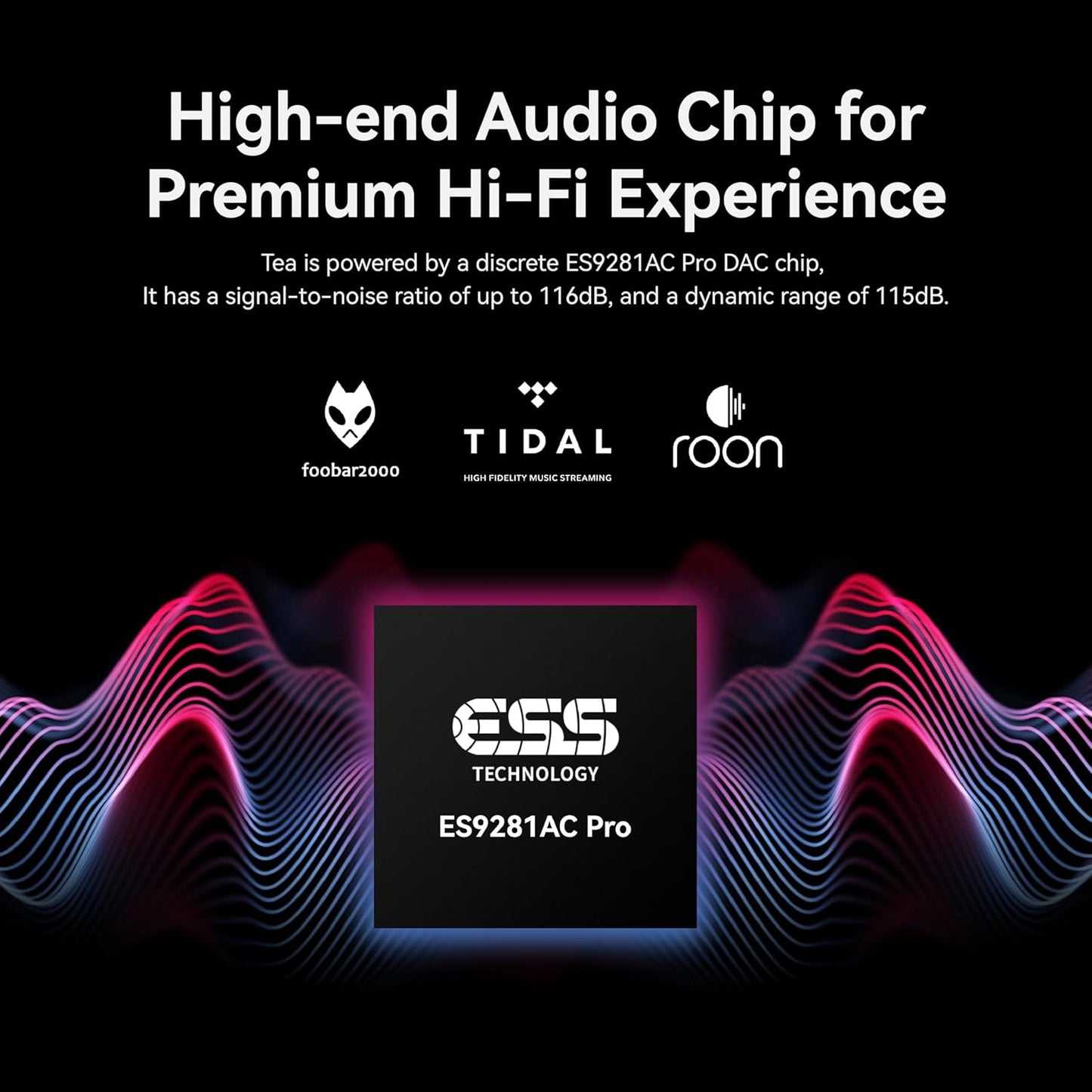 KHADAS Tea Portable Headphone Amplifier,DAC Magnetic Amplifier Bluetooth 5.0 HiFi Hi-Res USB DAC 32bit/384KHz, 1160mAh Battery ESS ES9281AC Pro Qualcomm QCC5125 LDAC/aptX HD, PCM, DSD, MQA(Grey)