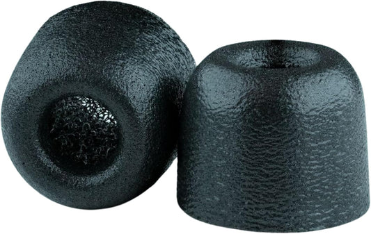 Comply 100 Core Series | Memory Foam Replacement IEM Ear Tips for Etymotic, Westone, Klipsch & More | Superior Noise Isolation, Ultimate Comfort, Secure Fit | TechDefender, Black, Large (3 Pairs)