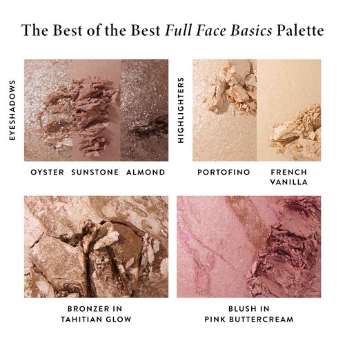 LAURA GELLER NEW YORK Baked Starter Kit: Baked Balance-n-Brighten Powder Foundation, Light and Best of the Best Palette and Retractable Kabuki Brush