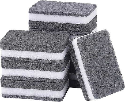 Taeku Natural Kitchen Sponge, 6 Pack Heavy Duty Scrub Cellulose Sponge Premium Multifunction Eco Friendly Cleaning Sponges for Dishes (Grey)