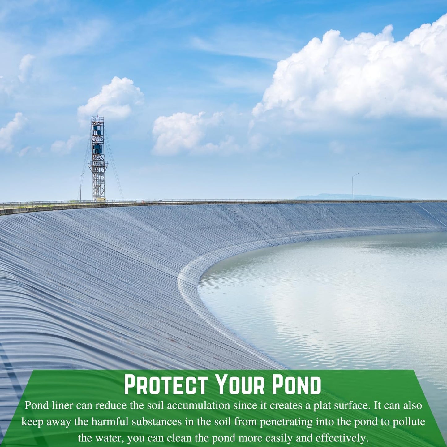 Farm Plastic Supply - 12 Mil String Reinforced Black/White Pond Liner - 12 Mil Fish Pond HDPE Liner, Pond Liners for Outdoor Ponds, Koi Ponds, Garden Fountain, Containment Liner (12' x 25')