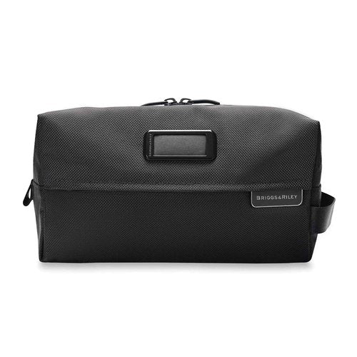 Briggs & Riley Everyday Essentials Kit - Toiletry Travel Bags for Women & Men, Organizer for Vacation, Compact Dopp Kit for Bathroom Accessories, Makeup, & Skincare - Baseline Collection, Black