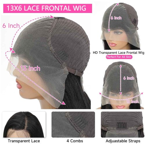 HANGFIRST 20 Inch 13x6 Body Wave Lace Front Wigs Human Hair Pre Plucked 180% Density HD Transparent Lace Frontal wig For Women Body Wave Wigs With Baby Hair
