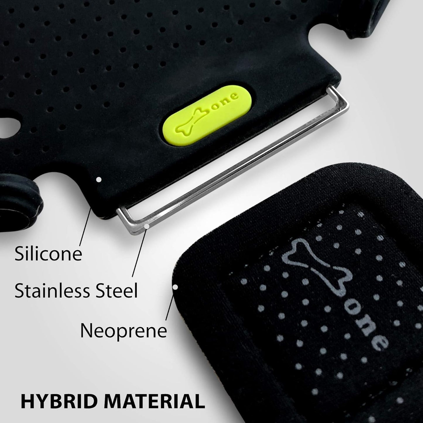 【Bone】 Run Tie Running Armband Phone Holder, Cell Phone Arm Band for Apple iPhone 14 13 12 11 Pro Max Mini XS XR X 8 7 6 Plus Galaxy S10 S9 S8 Smartphone, Phone Size 4-6.7" Black XL"