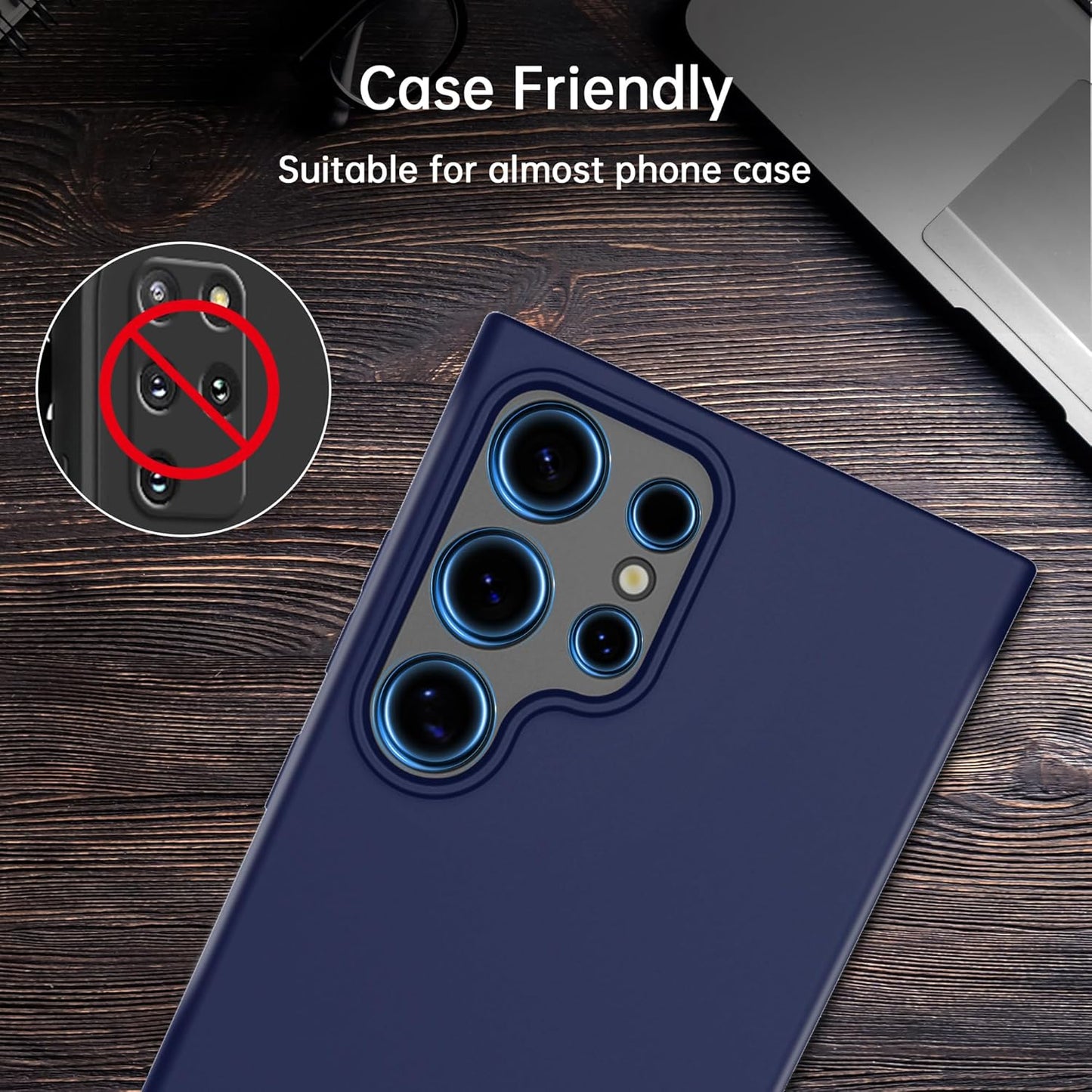 For Samsung Galaxy S23 Ultra Camera Lens Protector, Individual Lens Protector, Ultra HD 9H Tempered Glass Screen Protective Cover, Anti-scratch, Military Grade Drop Protection 2 Set. (Colorful, S23 Ultra)